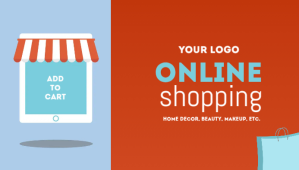 Red Online Shopping Templates Blog Header