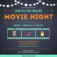 Online Social Media Movie Watch Party Invite