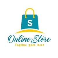 online store logo, e-commerce logo (3) template