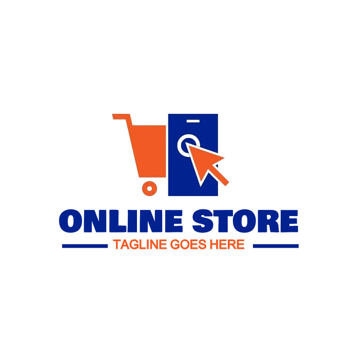 online store logo, e-commerce logo (1) template