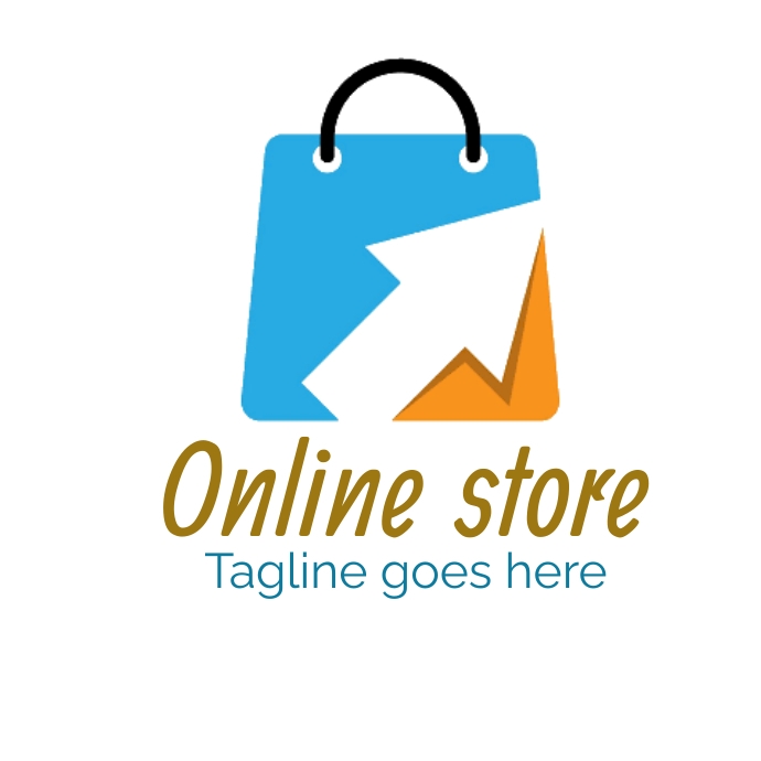 Online store logo, e-commerce logo (1) Logotyp template