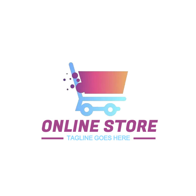 online store logo, e-commerce logo (9) template