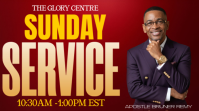 ONLINE SUNDAY SERVICE YouTube 缩略图 template