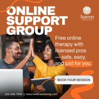 Online Support Group Instagram post template