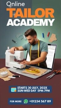 Online Tailor Academy Instagram Reel template