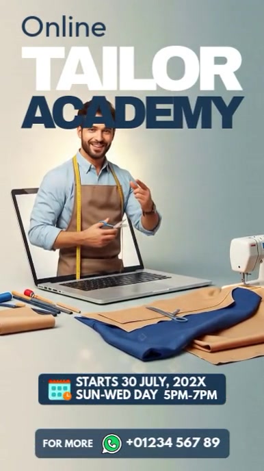 Online Tailor Academy Instagram Story template