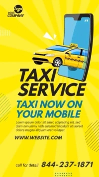 Online Taxi Services Ad Template Instagram Story