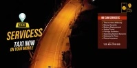 Online Taxi Services Ad Template