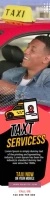 Online Taxi Services Ad Template Banner 2' × 8'