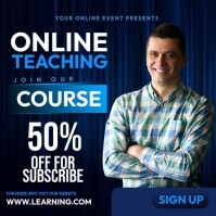 Preto Online Teaching Instagram Post Template