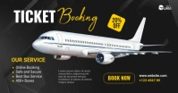 Online Ticket Booking Service Banner Ad Imagem partilhada do Facebook template