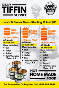 Customizable Design Templates for tiffin | PosterMyWall