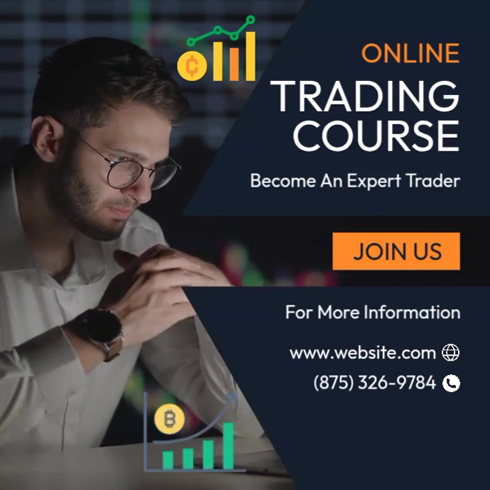 Online Trading Course Template | PosterMyWall