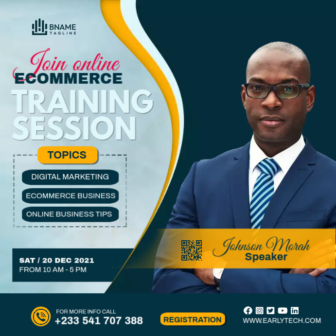 Online Course Design Template | PosterMyWall