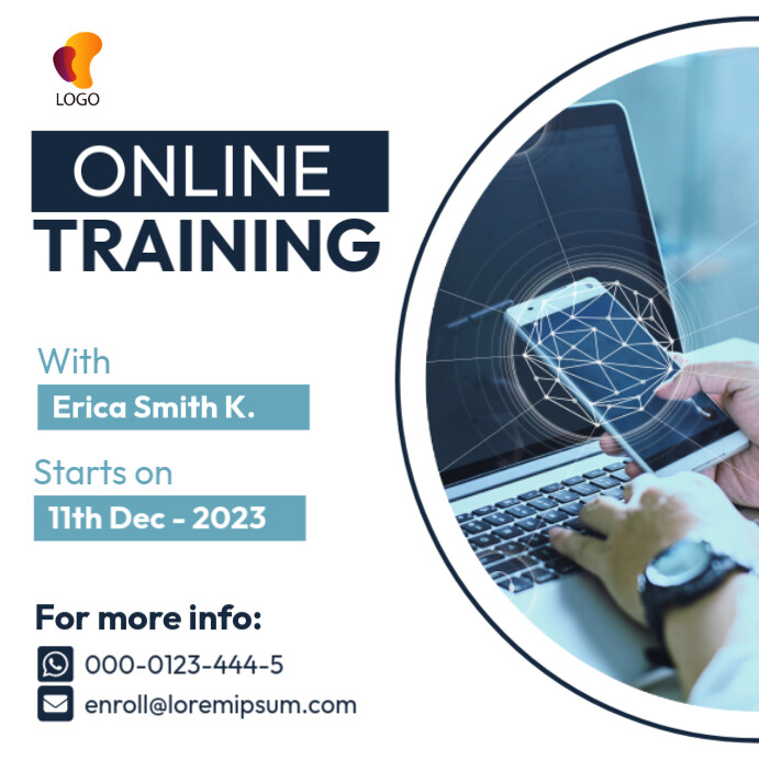 Creating Training Flyer Online training flyer design template | PosterMyWall