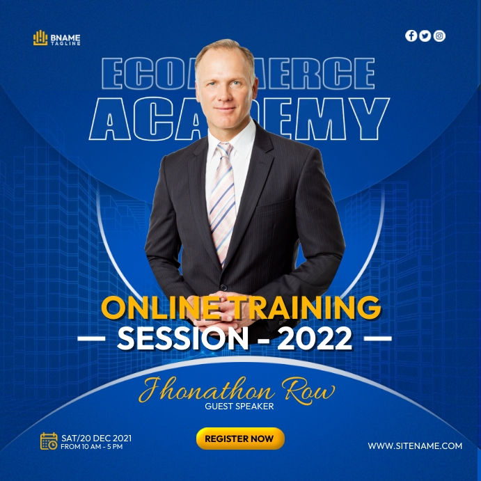 Plantilla de Online Training Post | PosterMyWall