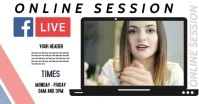 ONLINE TRAINING SESSION AD SCHEDULE Facebook Shared Image template