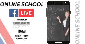 ONLINE TRAINING SESSION AD SCHEDULE Facebook Shared Image template