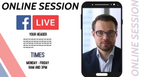 ONLINE TRAINING SESSION AD SCHEDULE Изображение, которым поделились на Facebook template