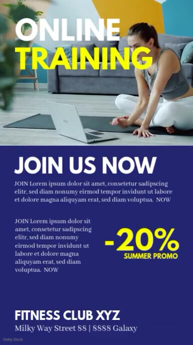 Online Training workshop Sport Lessons Ad Template | PosterMyWall