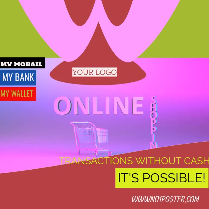 Open Transaction Poster online transaction , online pay Template | PosterMyWall