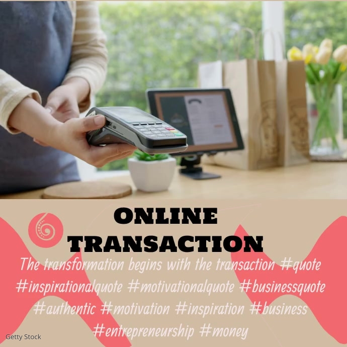 Open Transaction Poster online transaction , online pay Template | PosterMyWall