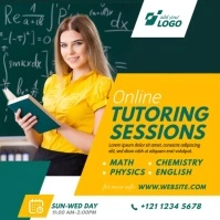 Online Tuition Ad Instagram Post template