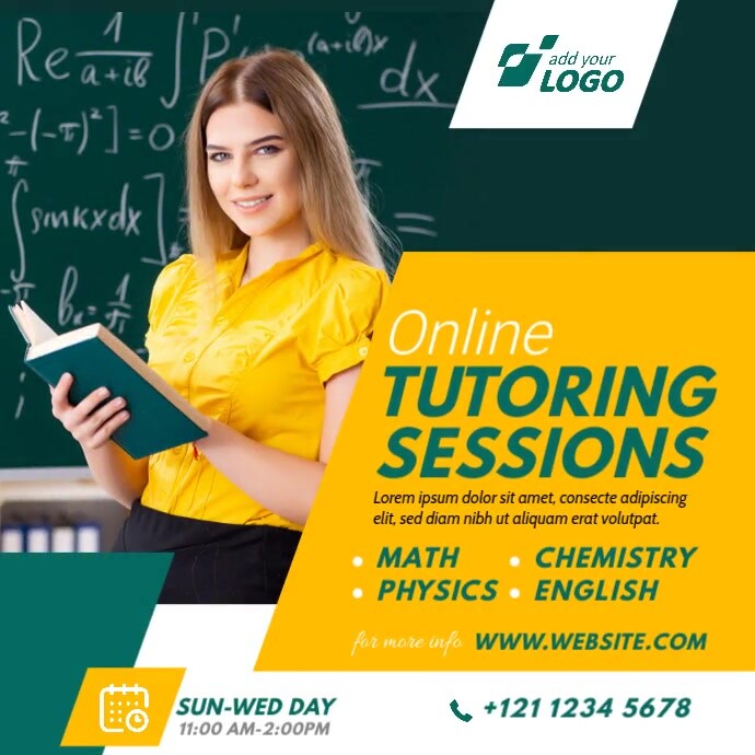 Online Tuition Ad Template | PosterMyWall