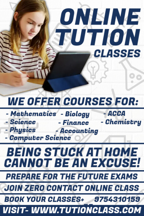 Copy of Online Tution Classes Poster Template | PosterMyWall