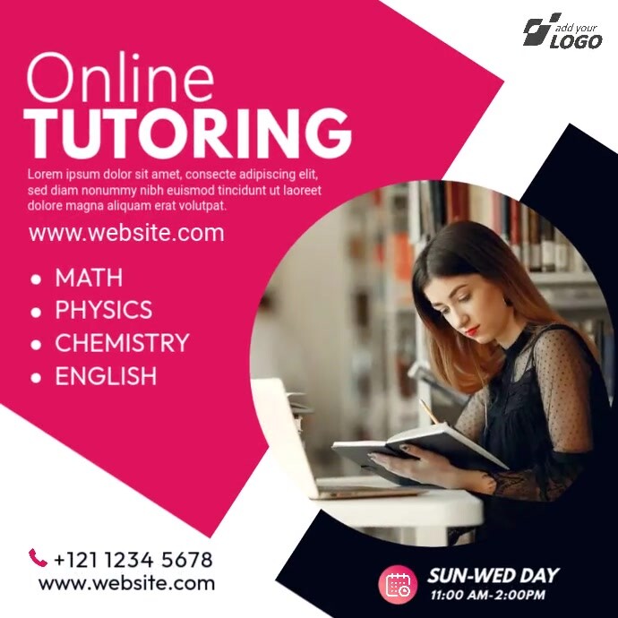 Online Tutor Ad Template | PosterMyWall