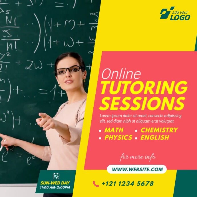 Adds For Tutorial Online Tutor Ad Template | PosterMyWall