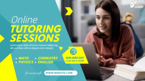 Online Tutor Ad Publicación de Twitter template