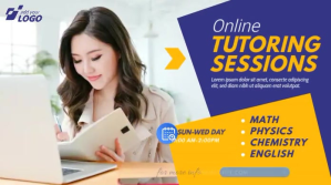 Online Tutor Ad Publicación de Twitter template
