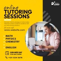 Online Tutor Ad Template Instagram Post