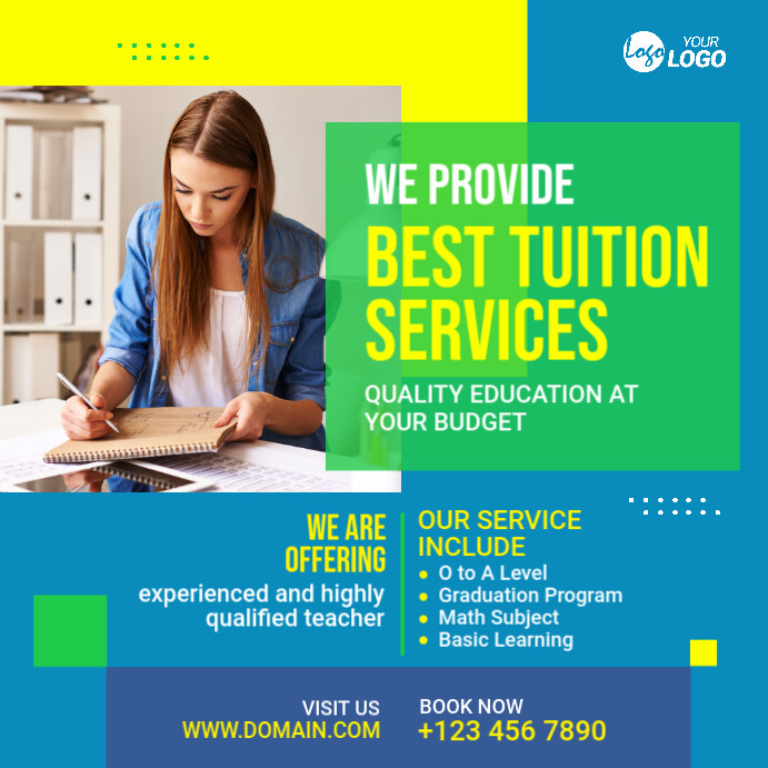 Online Tutor Ad Template | PosterMyWall