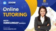 Online Tutor Advert YouTube Channel Cover Photo template