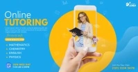 Online Tutor Advert Facebook Shared Image template
