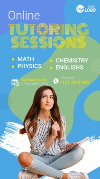 Online Tutor Service Ad Template WhatsApp Status
