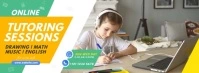 Online Tutor Service Ad Template Facebook-coverfoto