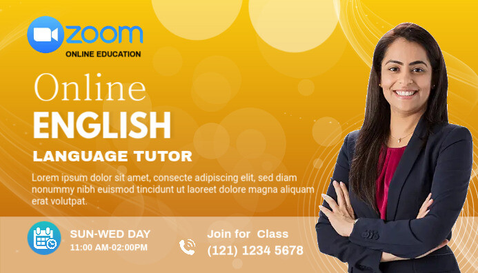 online tutor zoom class blog header post Template | PosterMyWall