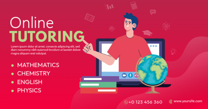 Online Tutoring Ad Template | PosterMyWall