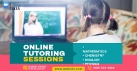 Online Tutoring Ad ภาพที่แชร์บน Facebook template