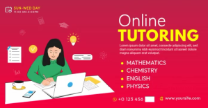 Online Tutoring Facebook Shared Image template