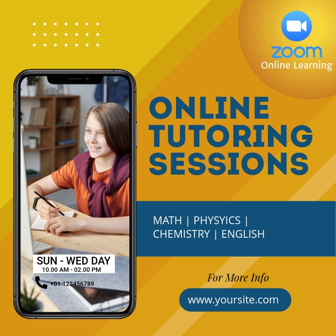 Online Tutoring Flyer Template | PosterMyWall