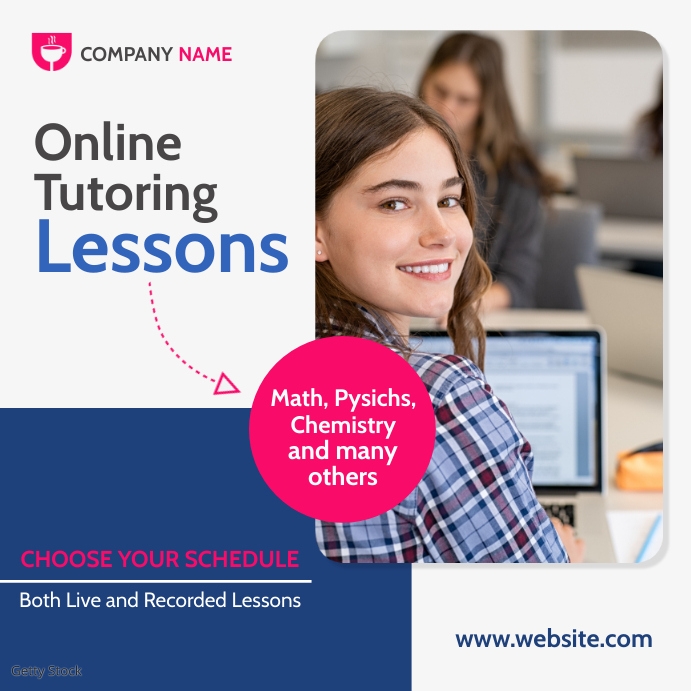 online tutoring lessons instagram post banner Template | PosterMyWall