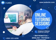 Online Tutoring Postcard Postal template