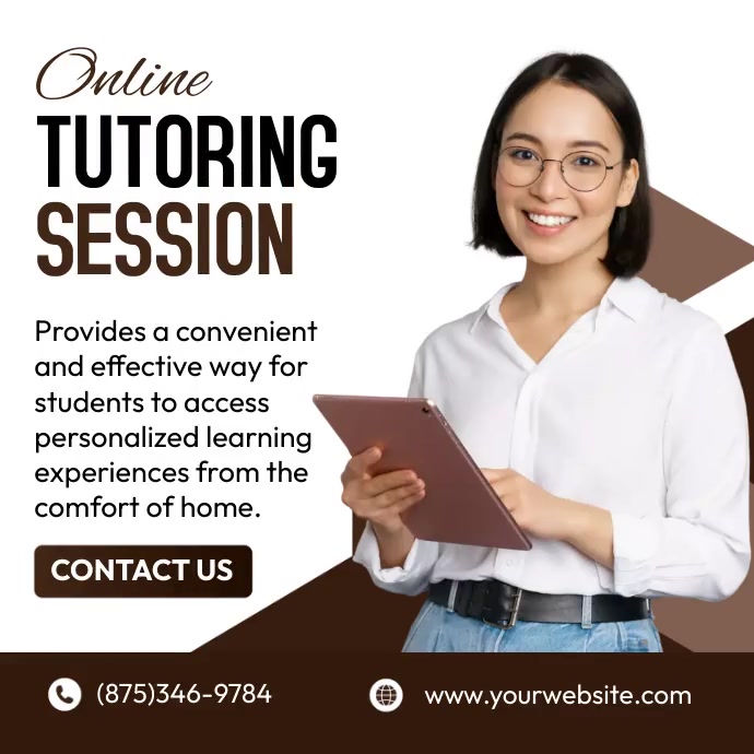 Online Tutoring Session Template | PosterMyWall