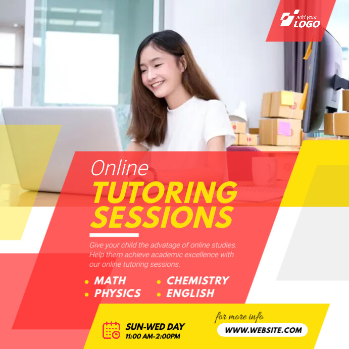 Copy of Online Tutoring Sessions Ad | PosterMyWall