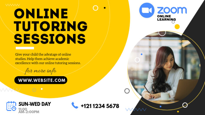 Online Tutoring Sessions Ad Template | PosterMyWall