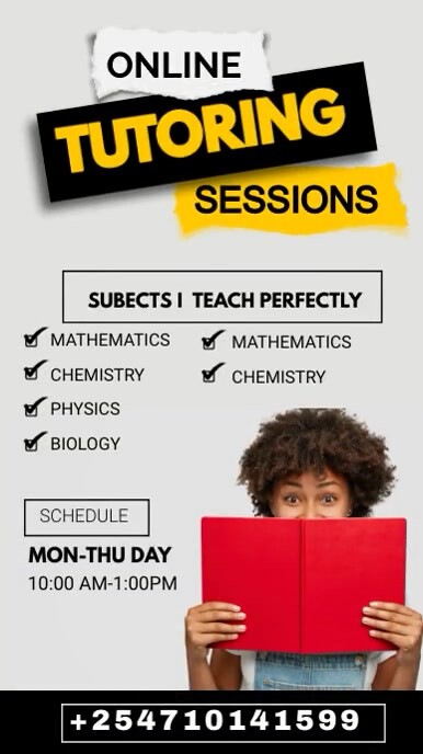online tutoring sessions classes flyer ad Template | PosterMyWall